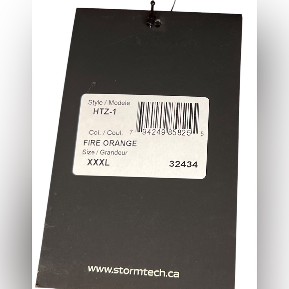 Stormtech Base Layer Thermal 1/4 Zip Pullover Fire Orange Men's Size 3XL Outdoor - Picture 8 of 11